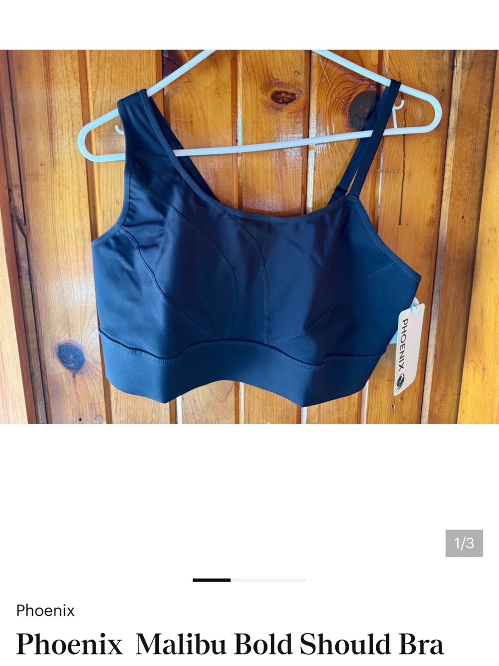 Phenix Malibu Bold Shoulder Bra - Black